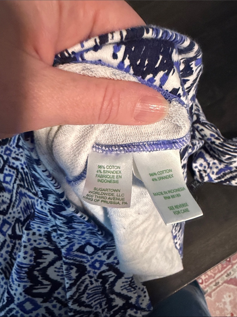 Lily Pulitzer Blue & White Skipper Dress in Oh My COD 1/2 Zip Pop Over Size XL - Picture 8 of 10